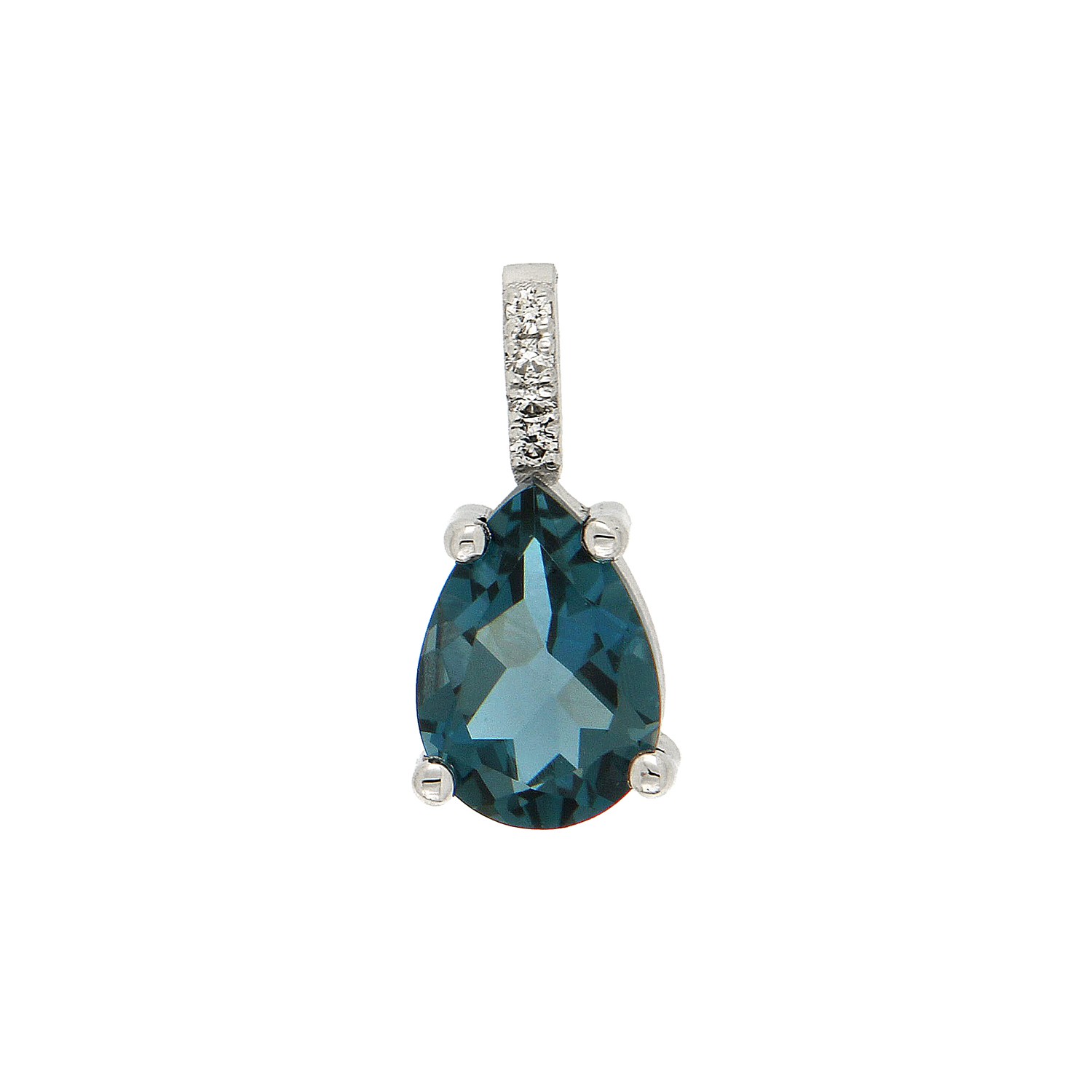 Κρεμαστό μονόπετρο Swiss Blue Topaz 2.25ct