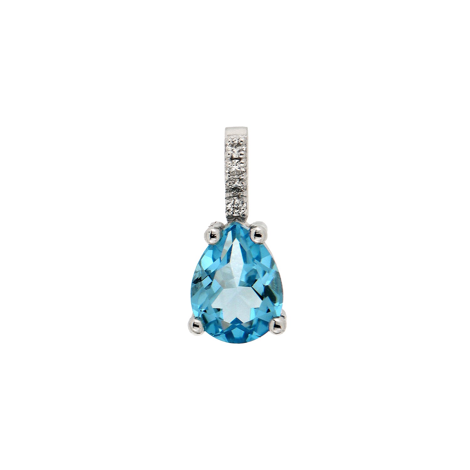 Κρεμαστό μονόπετρο Swiss Blue Topaz 1.42ct